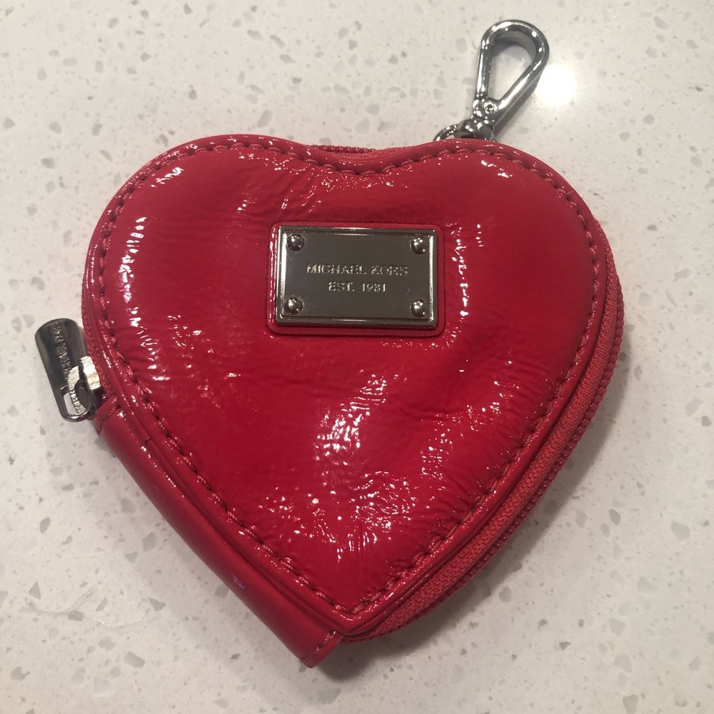 Authentic Michael Kors Heart Coin Pouch